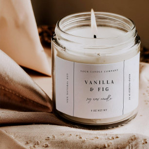 Trendy Candle Product Label Sticker Business Tag