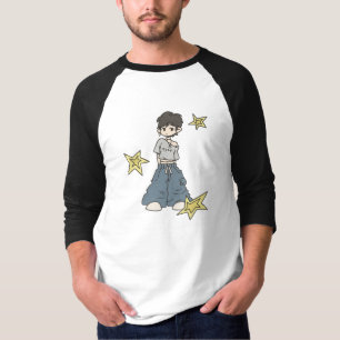 Trendy Cartoon Character Design with a Cool Street T-Shirt