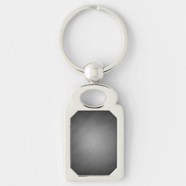 Trendy Chalkboard Vignette Key Ring (Front)