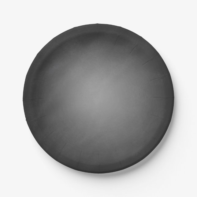 Trendy Chalkboard Vignette Paper Plate (Front)