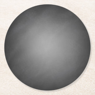 Trendy Chalkboard Vignette Round Paper Coaster
