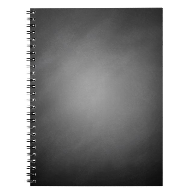 Trendy Chalkboard Vignette Spiral Notebook (Front)