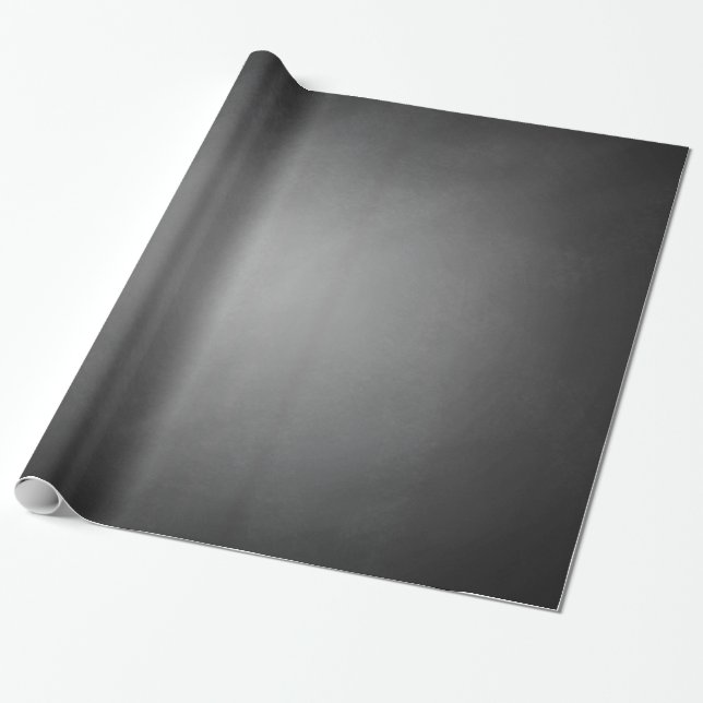 Trendy Chalkboard Vignette Wrapping Paper (Unrolled)