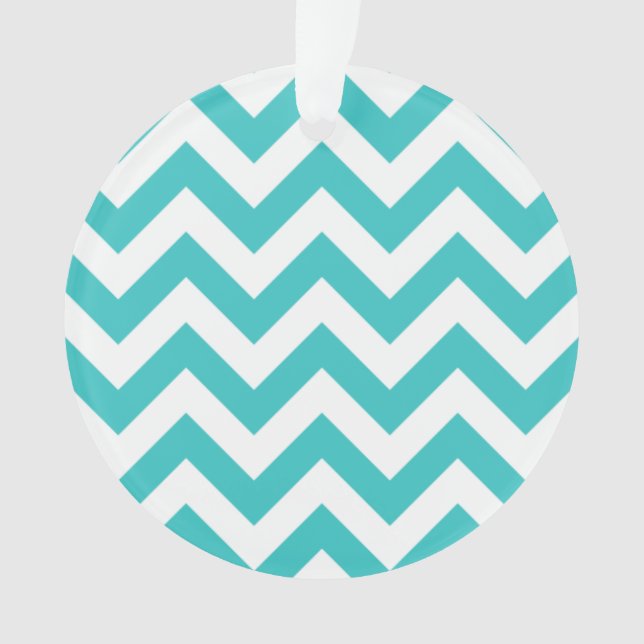 Trendy Chevron Acrylic Ornament (Front)