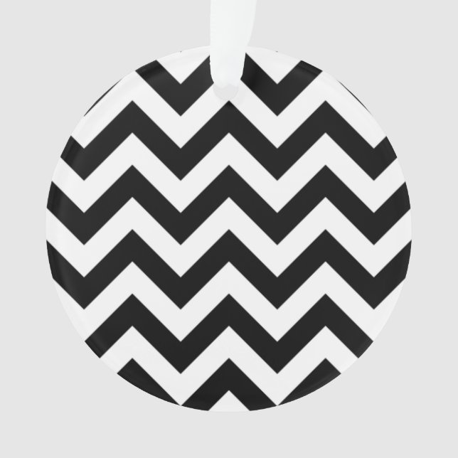 Trendy Chevron Acrylic Ornament (Front)