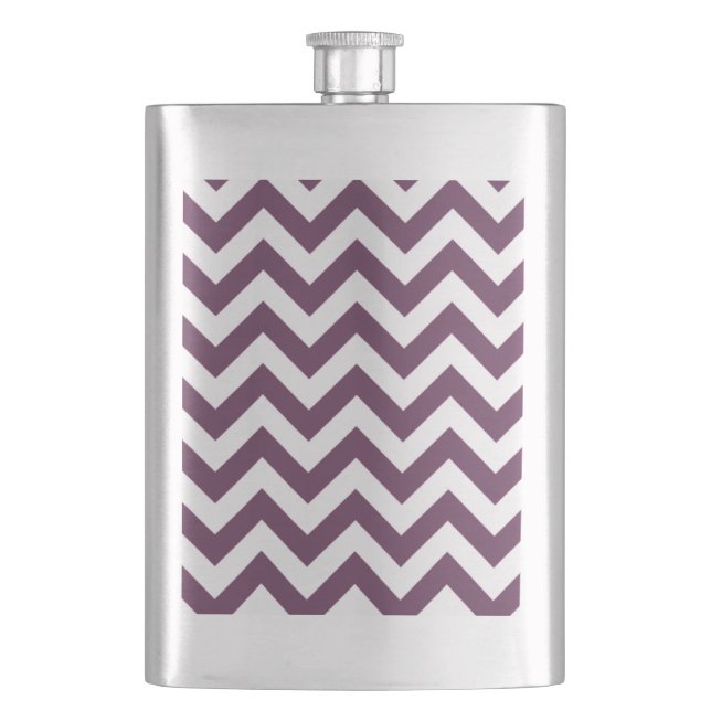 Trendy Chevron Classic Flask (Front)