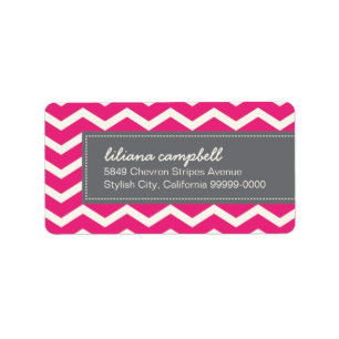 Trendy Chevron Pattern Avery Address Label