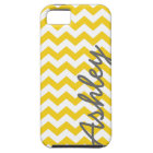 Trendy Chevron Pattern - script name yellow grey
