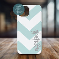 Trendy Chevron Pattern with huge calligraphy name
