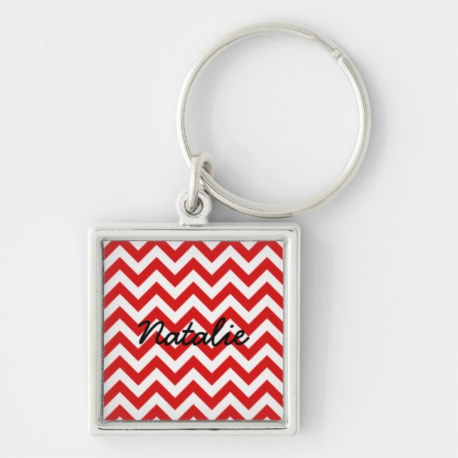 Trendy Chevron Premium Keychain (Front)