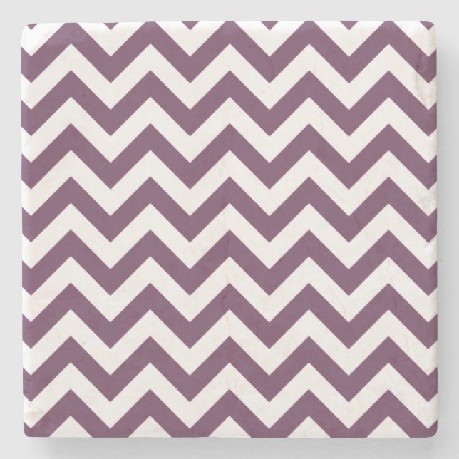 Trendy Chevron Stone Coaster (Front)