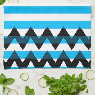 Trendy Chevron Stripes Pattern #10 Tea Towel