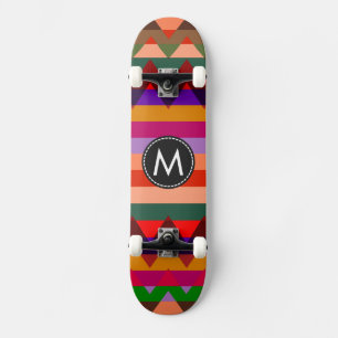 Trendy Chevron Stripes Pattern #11 Skateboard