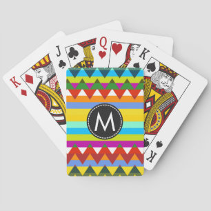 Trendy Chevron Stripes Pattern #13 Playing Cards
