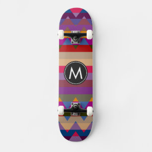Trendy Chevron Stripes Pattern #17 Skateboard