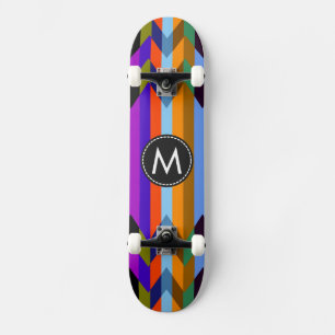 Trendy Chevron Stripes Pattern #18 Skateboard