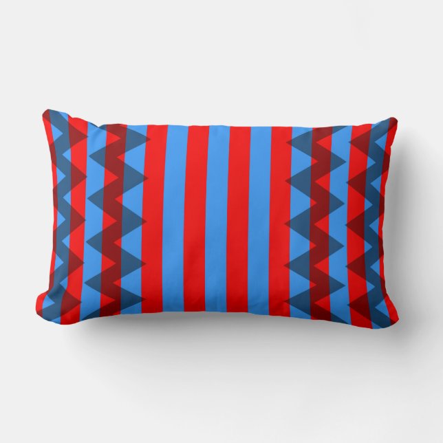 Trendy Chevron Stripes Pattern #19 Lumbar Cushion (Front)