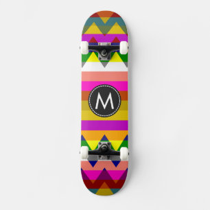 Trendy Chevron Stripes Pattern #20 Skateboard