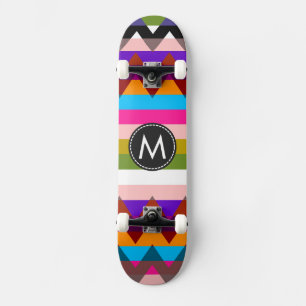 Trendy Chevron Stripes Pattern #22 Skateboard