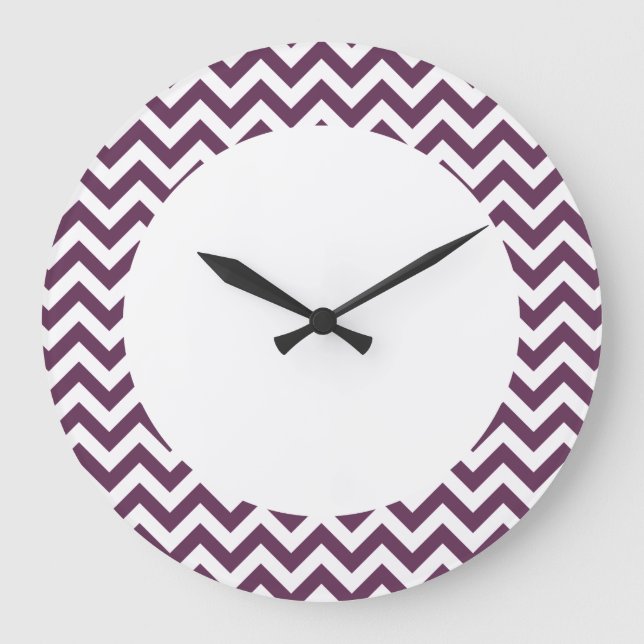 Trendy Chevron Wall Clock (Front)