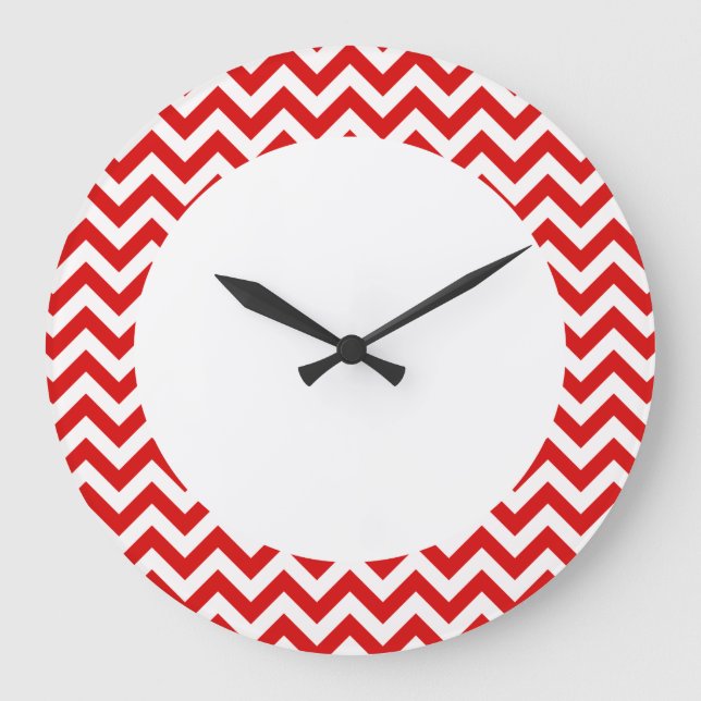 Trendy Chevron Wall Clock (Front)