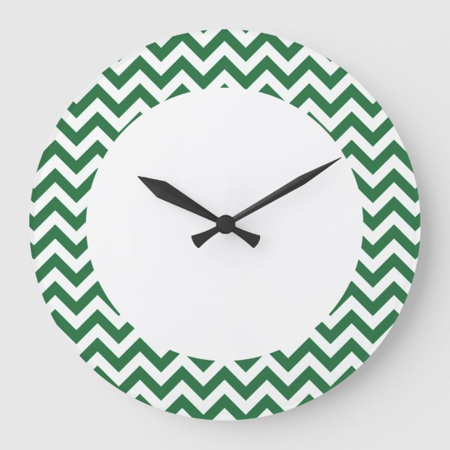 Trendy Chevron Wall Clock (Front)
