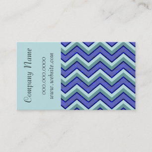 Trendy Chevron Zig Zag  Pattern Business Card