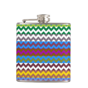 Trendy Chevron Zigzag 10 Hip Flask