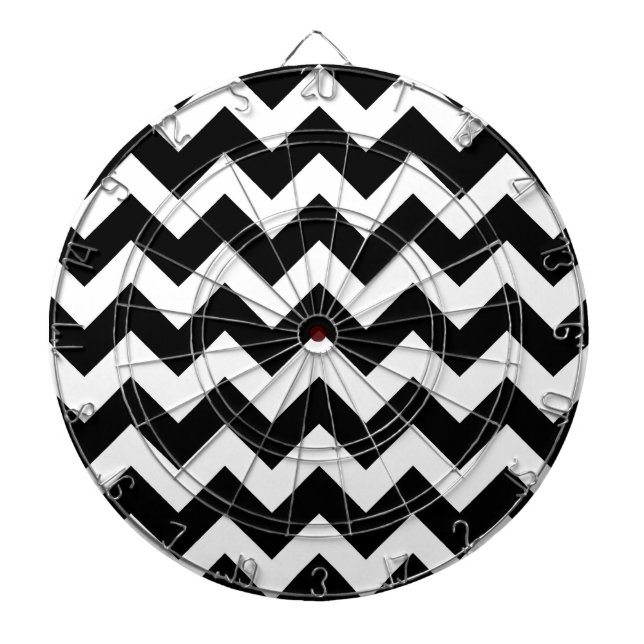 Trendy Chevron Zigzag Pattern 2 Dartboard (Front)