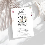 Trendy Chic Pink Floral Surprise 30th Birthday Invitation<br><div class="desc">Trendy Chic Pink Floral Surprise 30th Birthday Invitation</div>