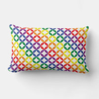 Trendy Chic Rainbow Diamonds Pattern