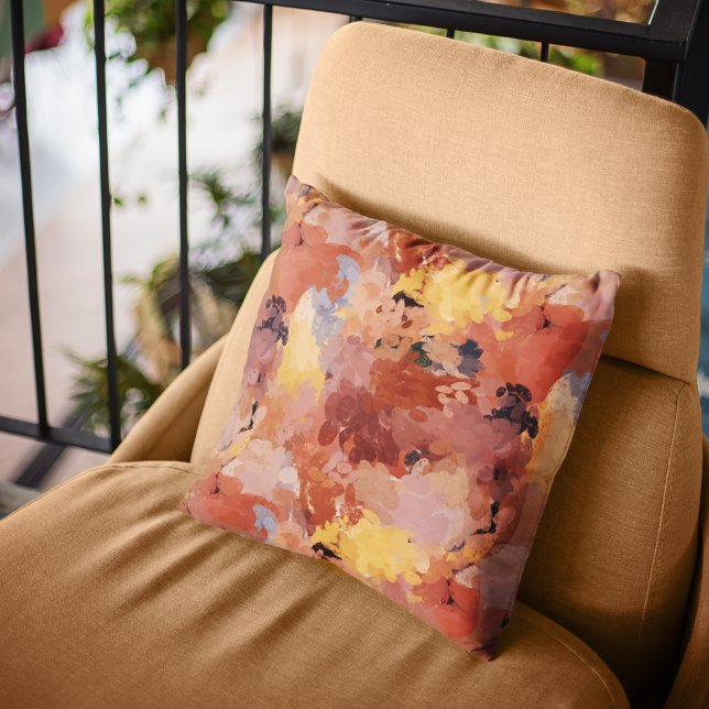Trendy Chic Terracotta Rust Orange Brown Cushion (Creator Uploaded)
