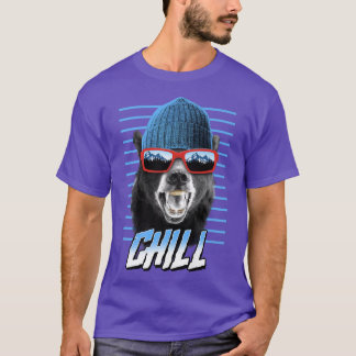 Trendy Chill Bear Winter Poster Premium T-Shirt