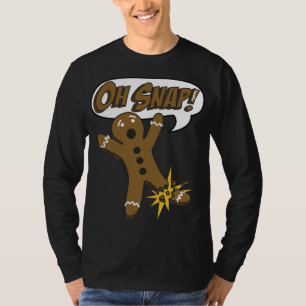 Trendy Christmas Gingerbread Man Oh Snap! T-Shirt
