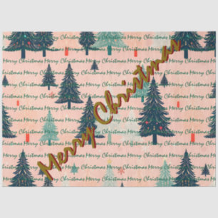 Trendy Christmas Luxury Christmas Trees Tissue Paper