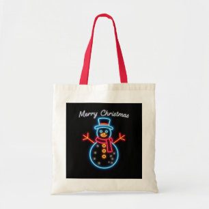Trendy Christmas Neon Holiday Collection Tote Bag