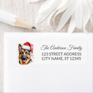 Trendy Christmas Santa Hat German Shepherd Dog