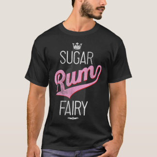 Trendy Christmas Sugar Rum Fairy Bottle Silhouette T-Shirt