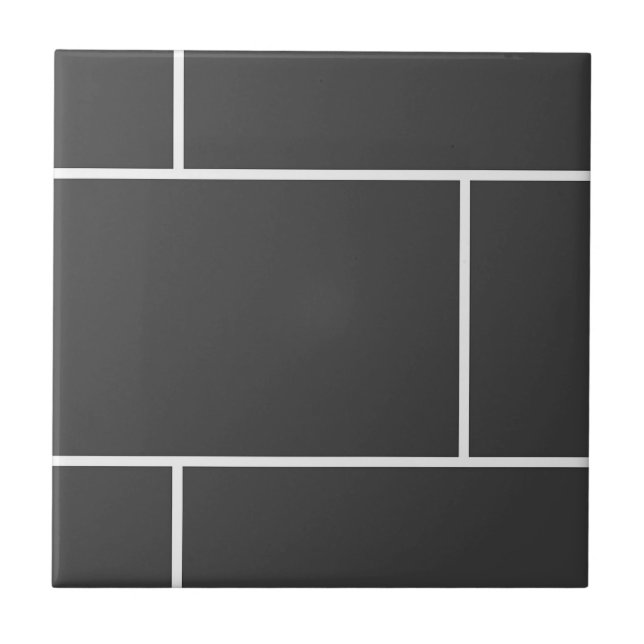 Trendy Classic Black Subway Ceramic Tile (Front)