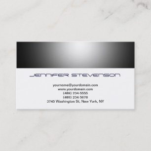 Trendy Clean Consultant Business Card