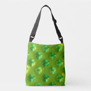 Trendy Clover 4 Lists Green Collection Crossbody Bag