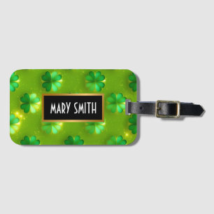 Trendy Clover 4 Lists Green Collection Luggage Tag