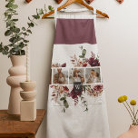 Trendy Collage Family Photo Colourful Flowers Gift Apron<br><div class="desc">Trendy Collage Family Photo Colourful Flowers Gift</div>
