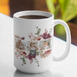 Trendy Collage Family Photo Colourful Flowers Gift Coffee Mug<br><div class="desc">Trendy Collage Family Photo Colourful Flowers Gift</div>