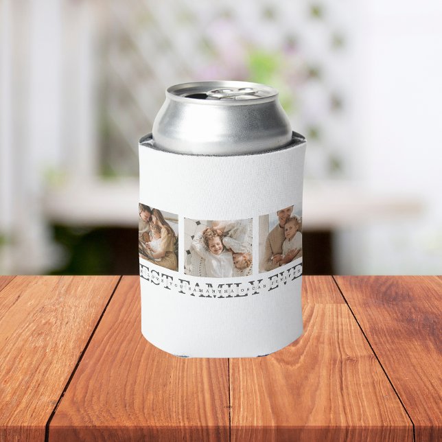 Trendy Collage Photo & Best Family Ever Best Gift Can Cooler (Creator Uploaded)