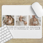 Trendy Collage Photo & Best Family Ever Best Gift Mouse Pad<br><div class="desc">Introducing the Trendy Collage Photo & Best Family Ever Text Gift! This unique and personalised gift combines the beauty of a collage photo with a heartfelt message to celebrate your family and create a lasting memory. The collage photo features a collection of your most cherished family moments, beautifully arranged in...</div>
