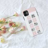 Trendy Collage Photo & Pastel Pink Best Mommy Gift