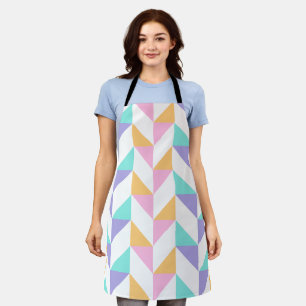 Trendy Colorful Geometric Shapes – Modern Style Apron