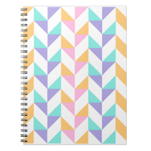 Trendy Colorful Geometric Shapes – Modern Style Notebook