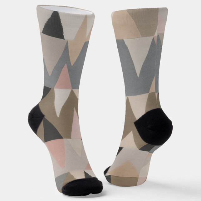 Trendy Colorful Patterned  Socks (Angled)